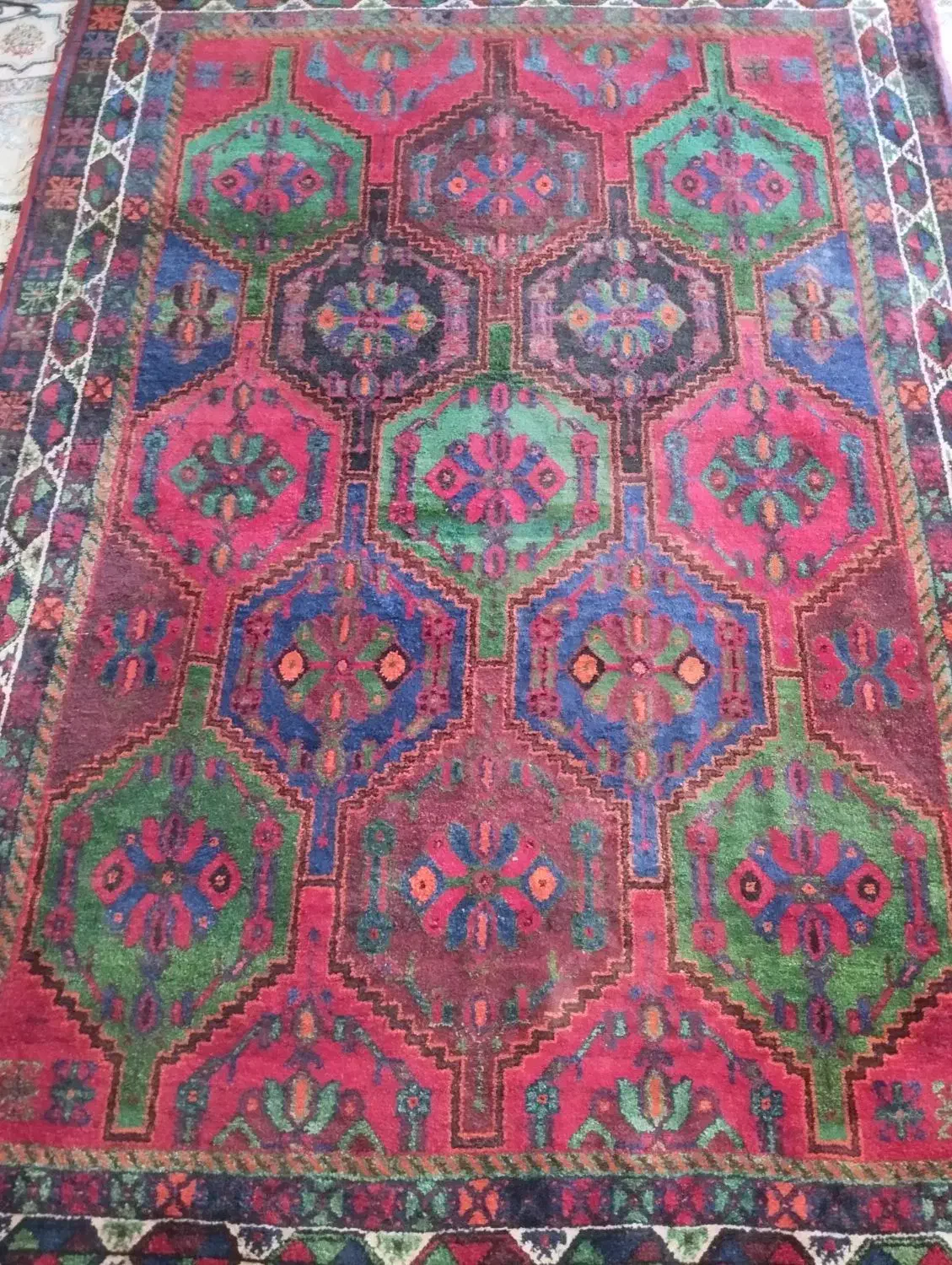 قالی دستباف|فرش|کرمان, |دیوار