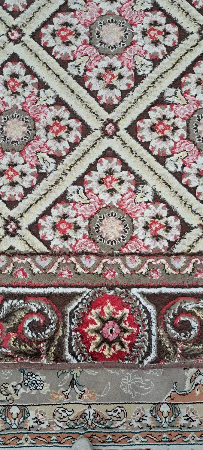 قالیچه طرح ابریشم|گلیم، جاجیم، گبه|قرچک, مهدیه|دیوار