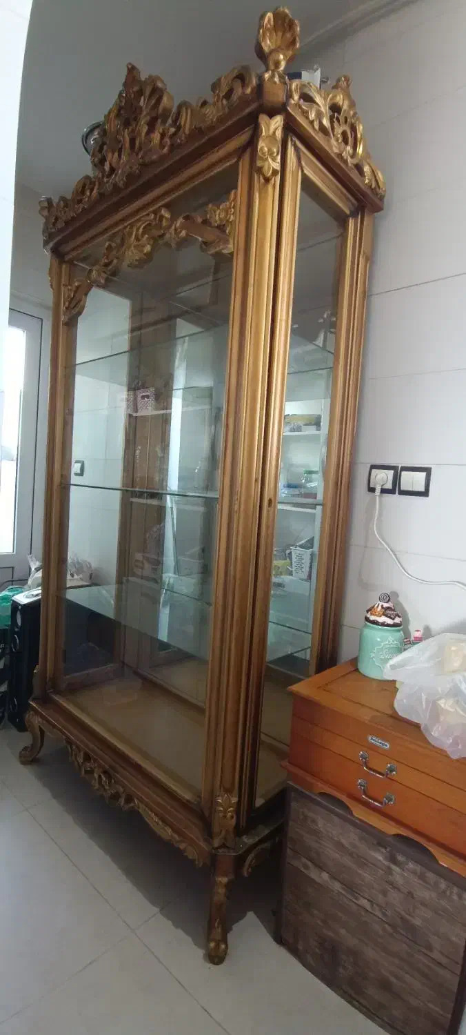 بوفه تمام چوب|بوفه، ویترین، کنسول|گنبد کاووس, |دیوار