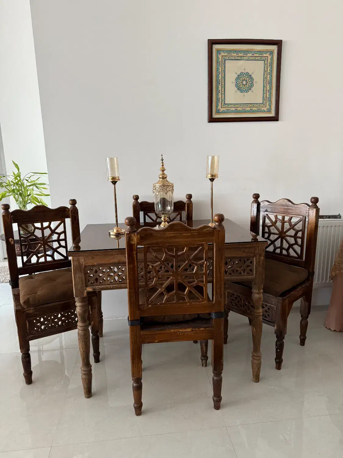 میز ناهارخوری ۴ نفره سنتی|میز و صندلی غذاخوری|مشهد, الهیه|دیوار