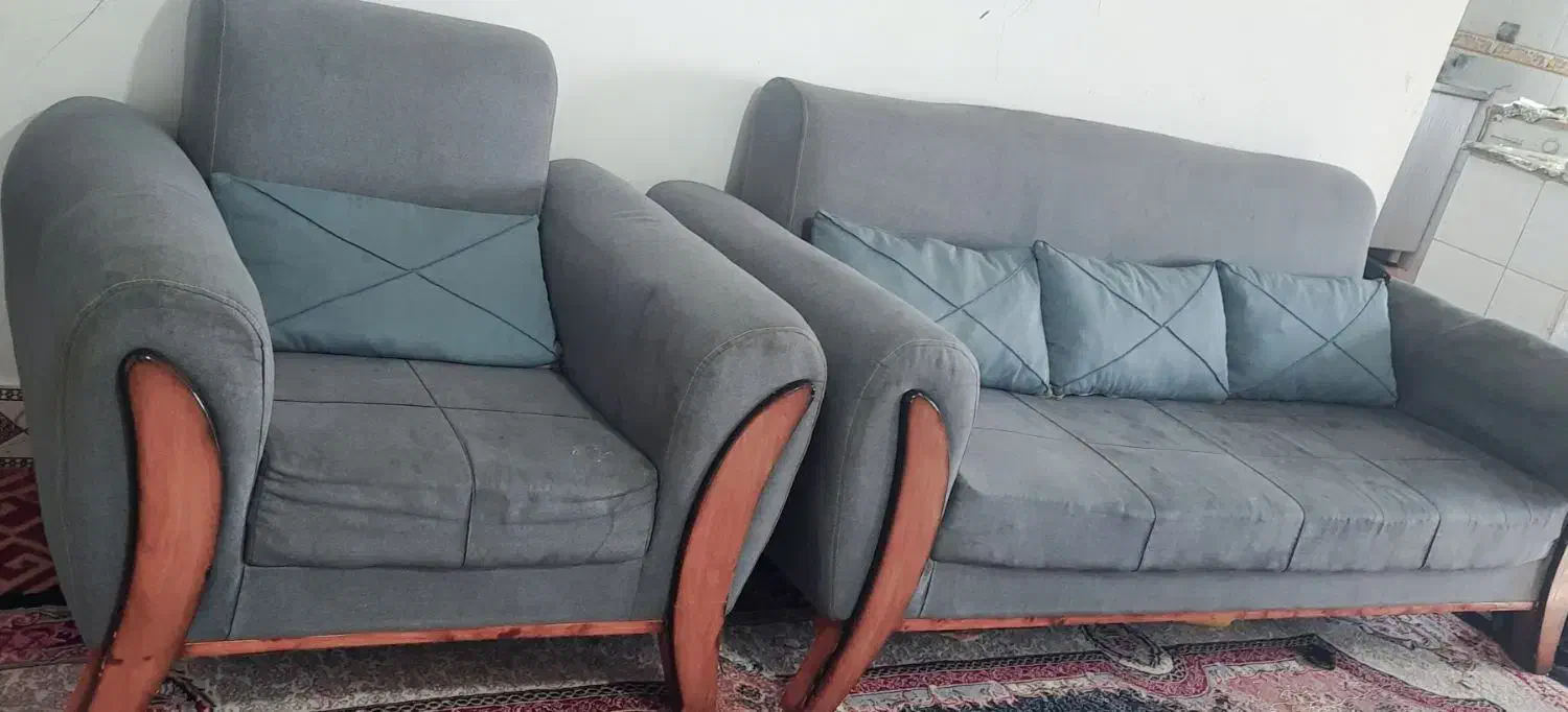 مبل هفت نفره راحتی|مبلمان خانگی و میز عسلی|گالیکش, |دیوار