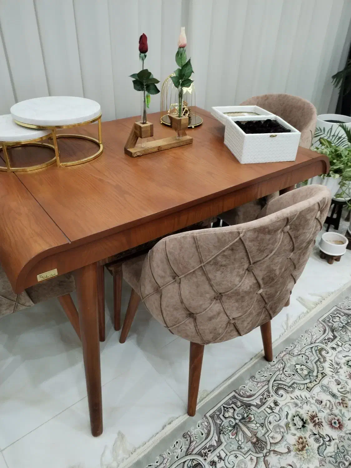 میز ناهارخوری 4نفره|میز و صندلی غذاخوری|سبزوار, قصبه اب یمین|دیوار