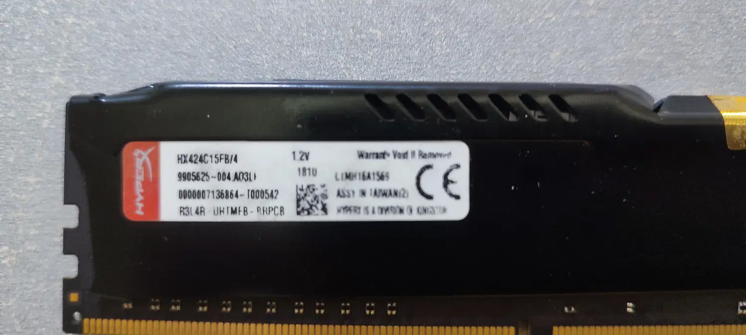 رم ۴ گیگ HyperX|قطعات و لوازم جانبی رایانه|تهران, سردارجنگل|دیوار