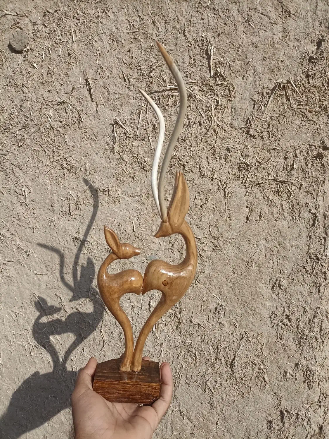 غزال چوبی|صنایع دستی و سایر لوازم تزئینی|رشت, بازار|دیوار