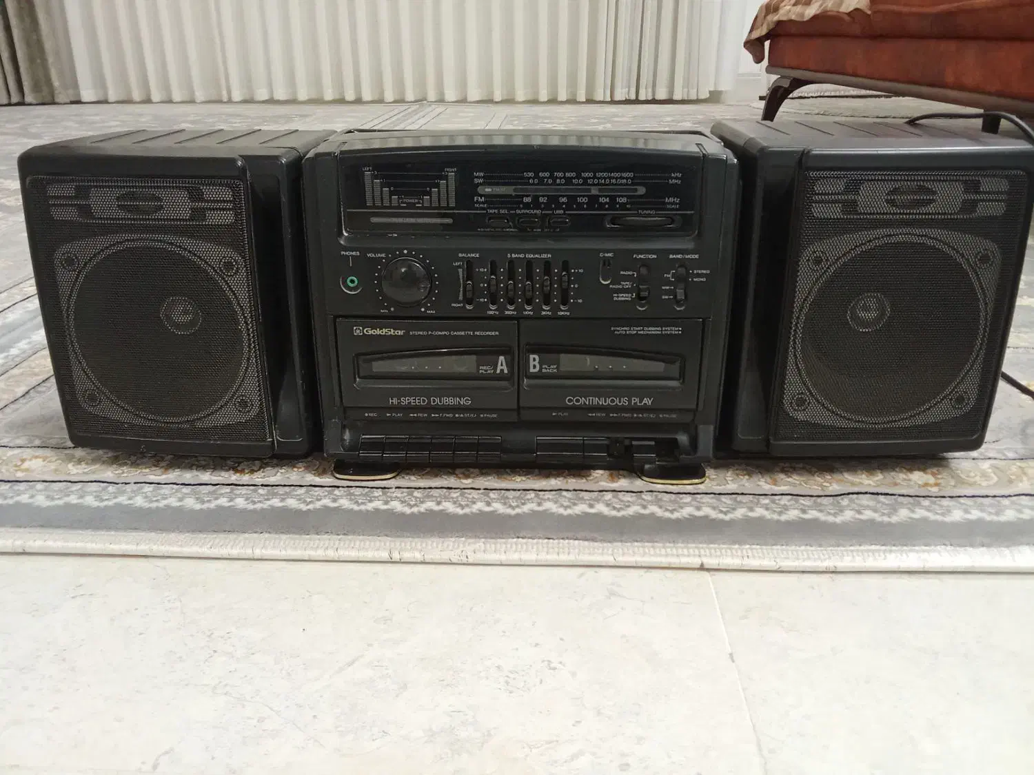 رادیو ضبط قدیمی Goldstar|سیستم صوتی خانگی|قم, انصار‌الحسین|دیوار