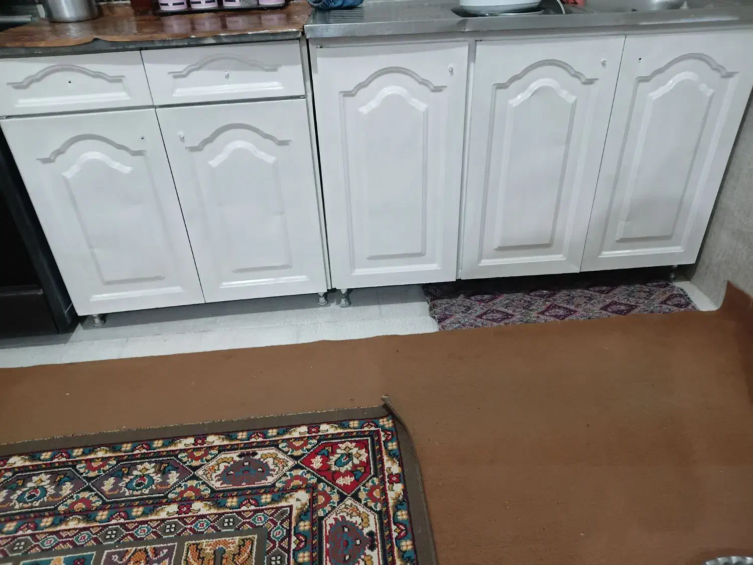 کابینت فلزی 2متر تمیز|آب‌چکان و نظم‌دهنده ظروف|گمیشان, |دیوار