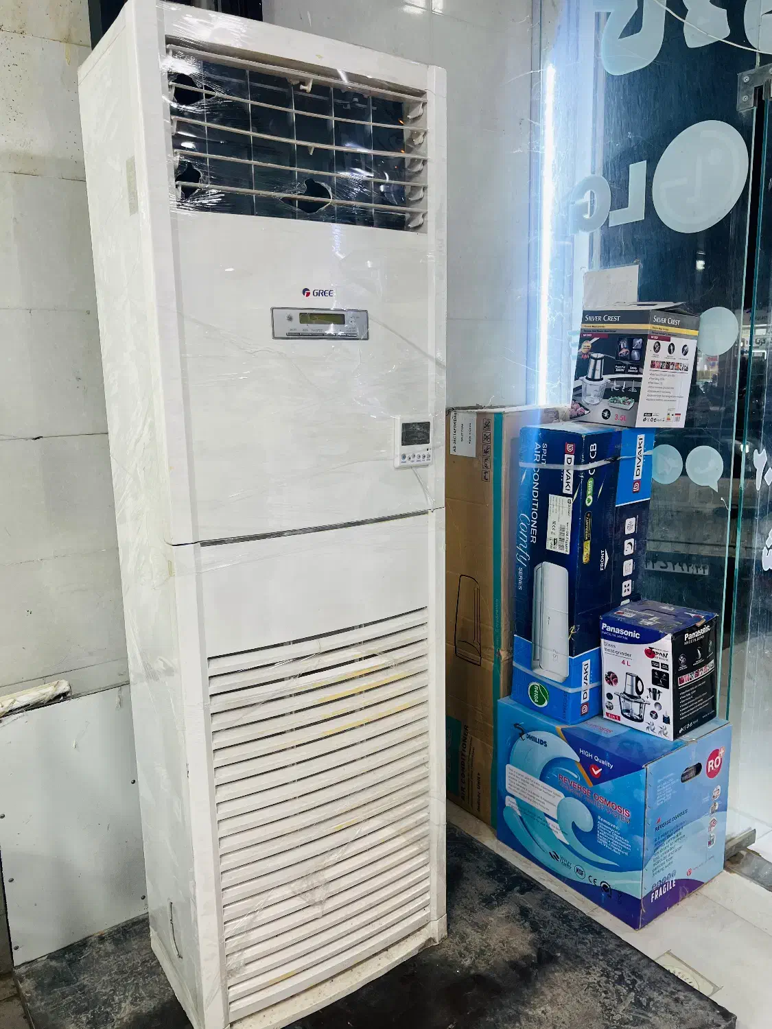 کولر 60هزار گری ایستاده (اصل امریکایی)|کولر گازی و فن‌کوئل|بندر ماهشهر, |دیوار