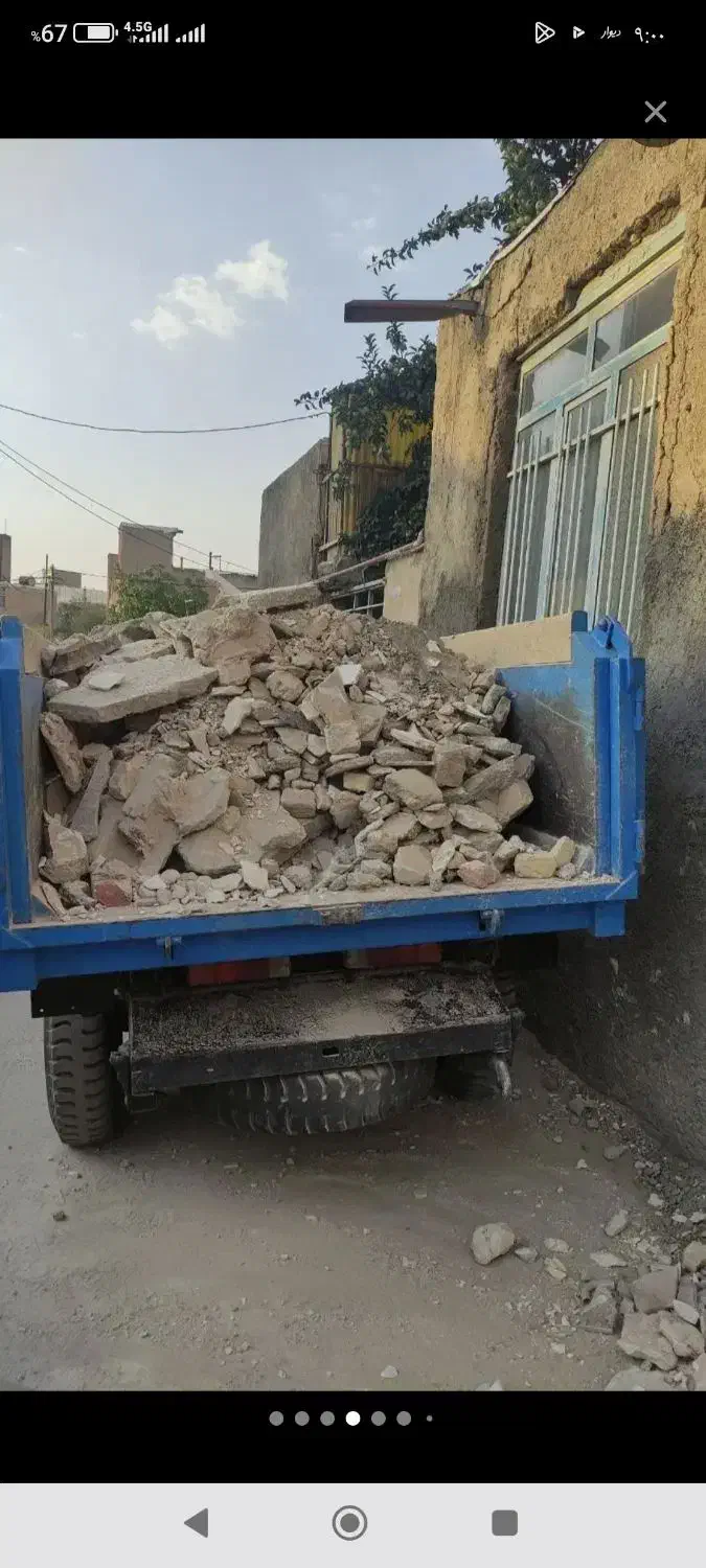 حمل .ماسه .نخاله .شن .خاک برداری با نیسان جکی|خدمات حمل و نقل|خرمآباد, |دیوار