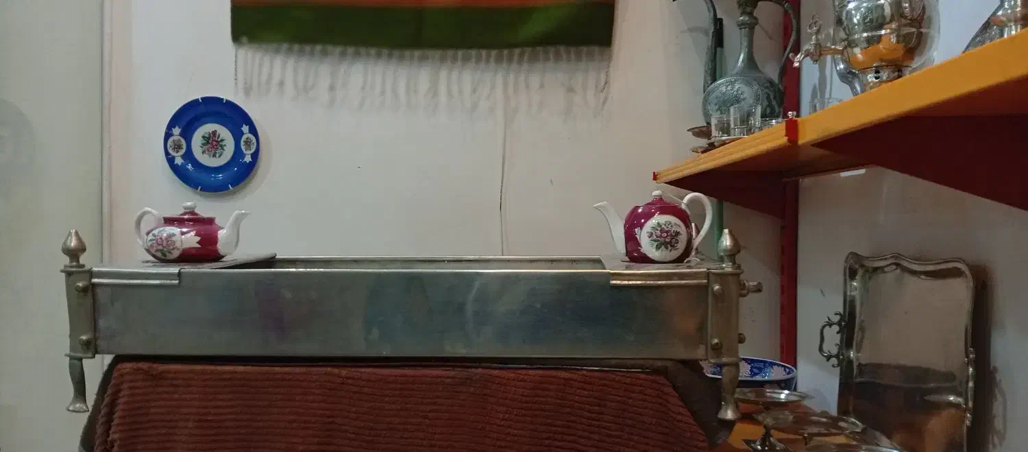 بزرگترین منقل ورشو در ایران|کلکسیون اشیاء عتیقه|بروجرد, |دیوار