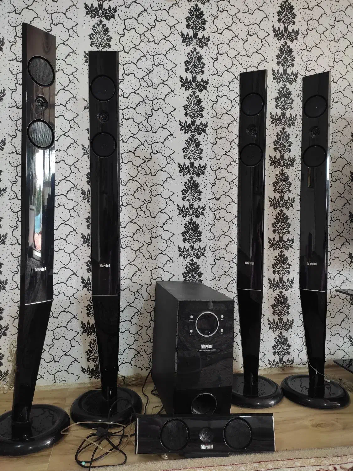 سینما خانگی مارشال|سیستم صوتی خانگی|صومعه‌سرا, |دیوار