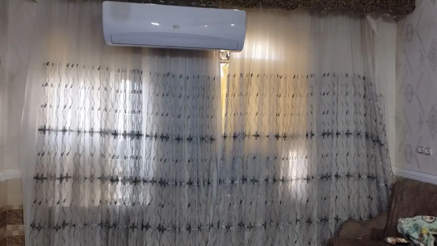 پرده با آستر و کتیبه|پرده، رانر، رومیزی|رامهرمز, |دیوار