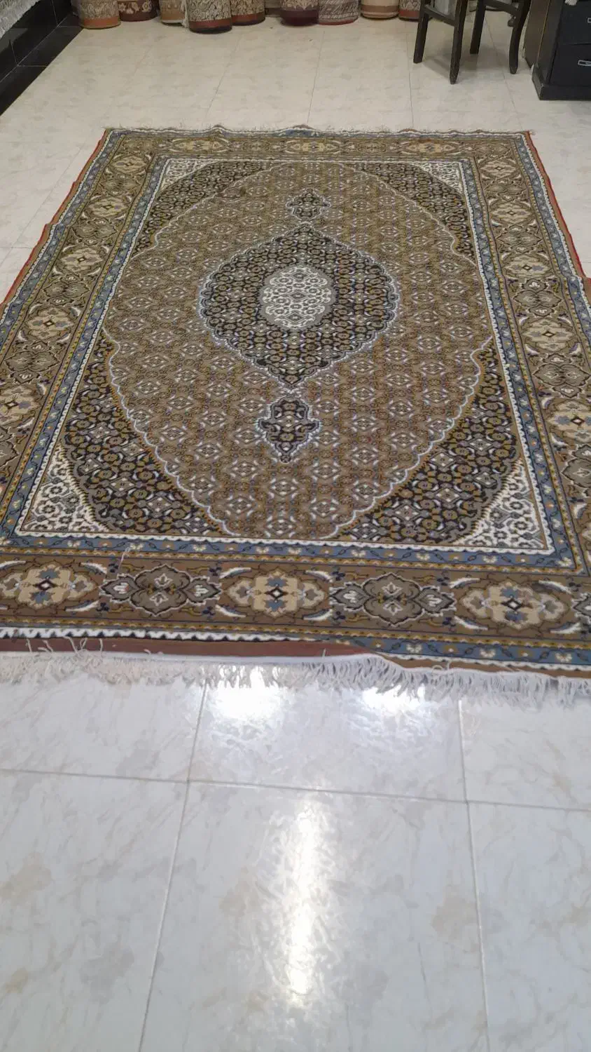 فرش ریزماهی۶متری‌جفت|فرش|اردبیل, |دیوار