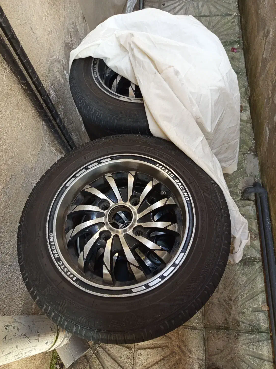 رینگ ۱۳پرایدی با لاستیک|قطعات یدکی و لوازم جانبی|رشت, شهریاران|دیوار