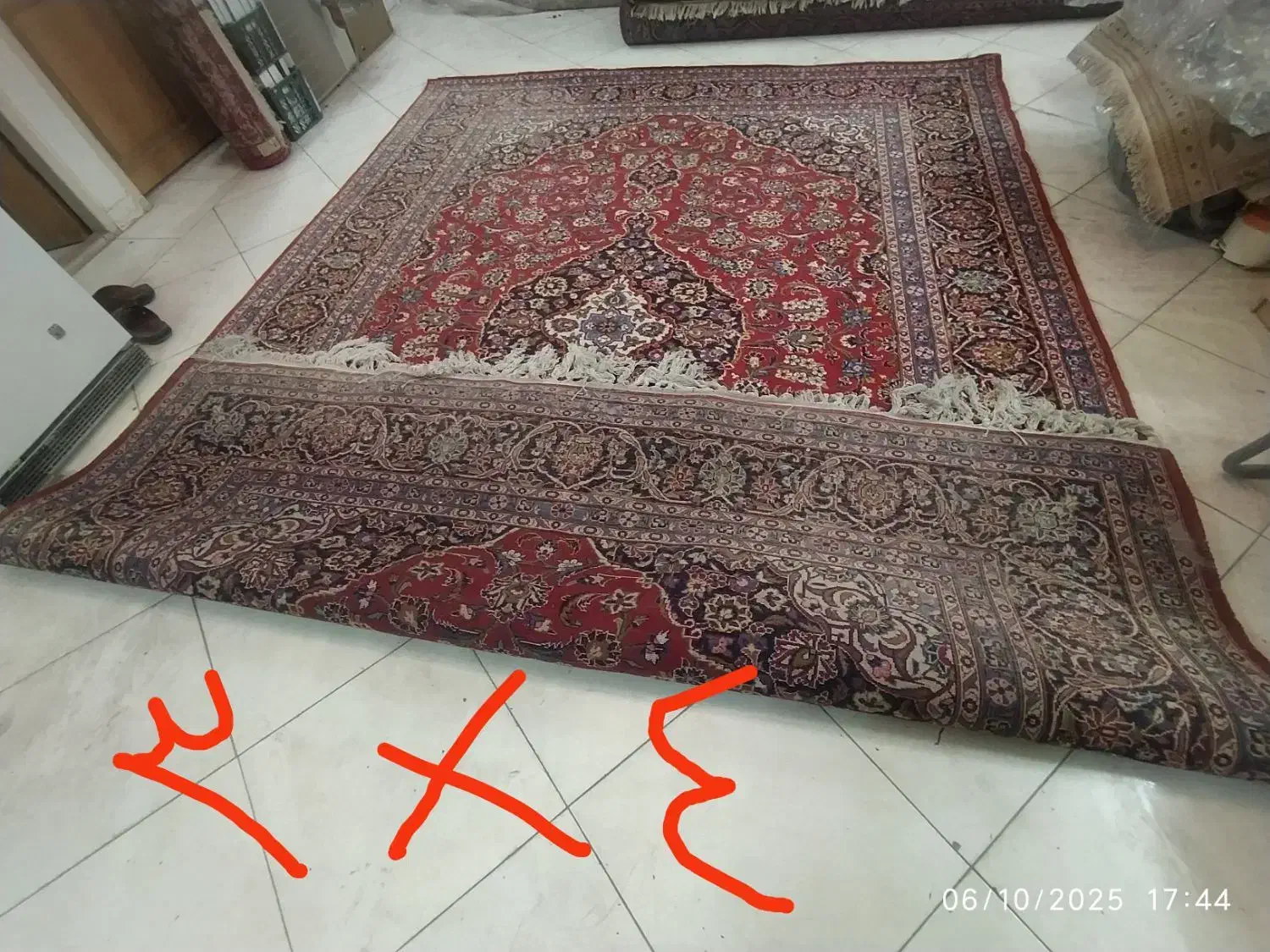 فرش دستباف متری400 تومان|فرش|اصفهان, همدانیان|دیوار