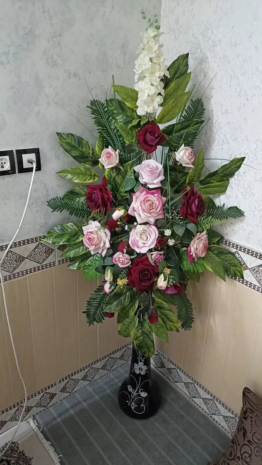 گل مصنوعی تمیز|گل مصنوعی|تربتحیدریه, پائین ولایت|دیوار