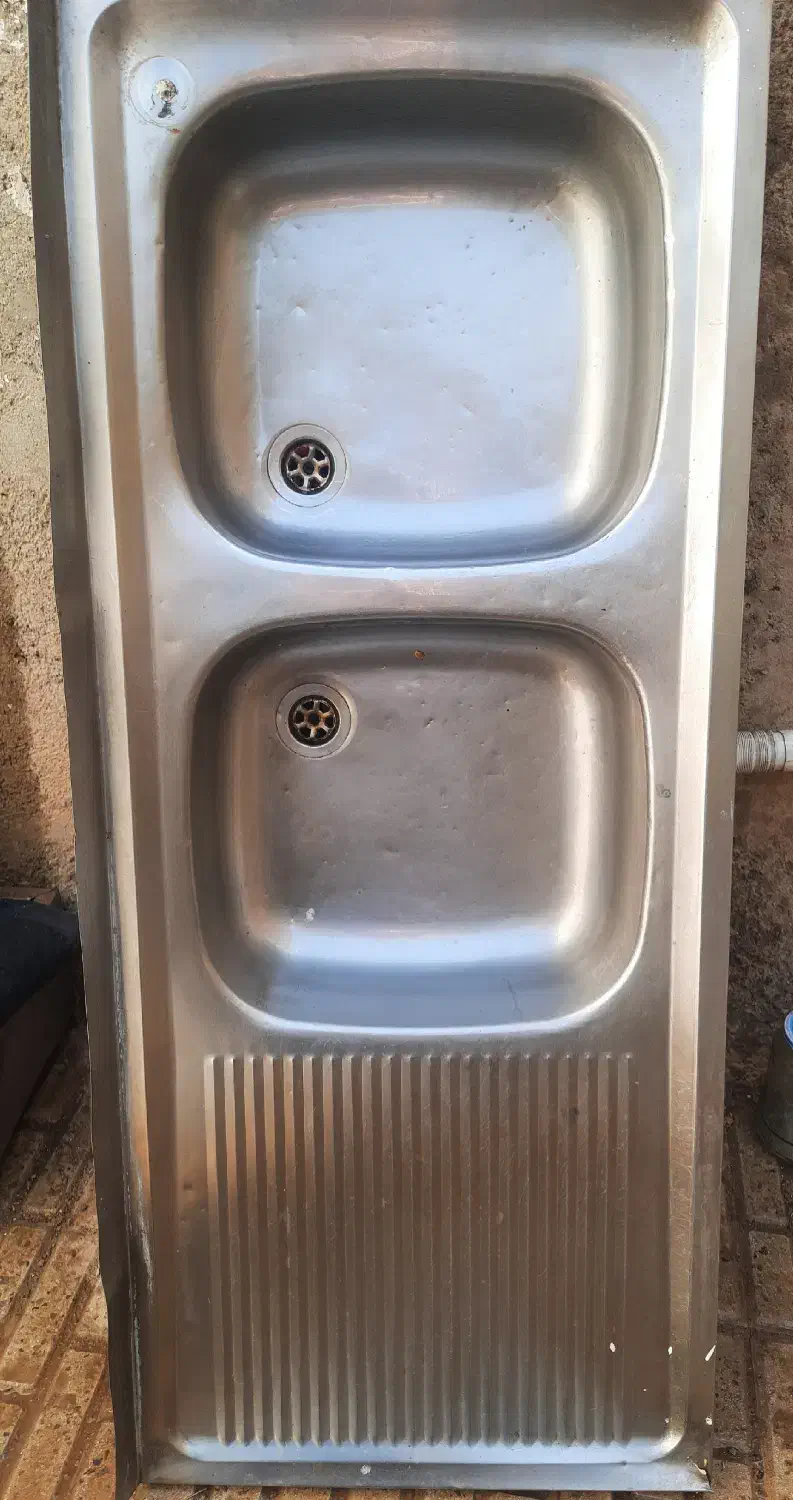 سینک دو لگنه رو کار|مصالح و تجهیزات ساختمان|آبیک, |دیوار