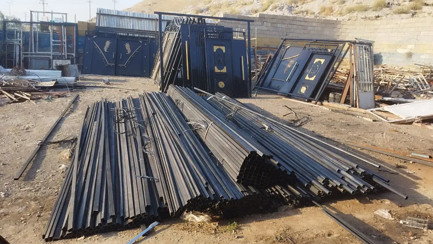 فروش درب آهنی حیاطی تولید مستقیم|مصالح و تجهیزات ساختمان|نورآباد ممسنی, |دیوار