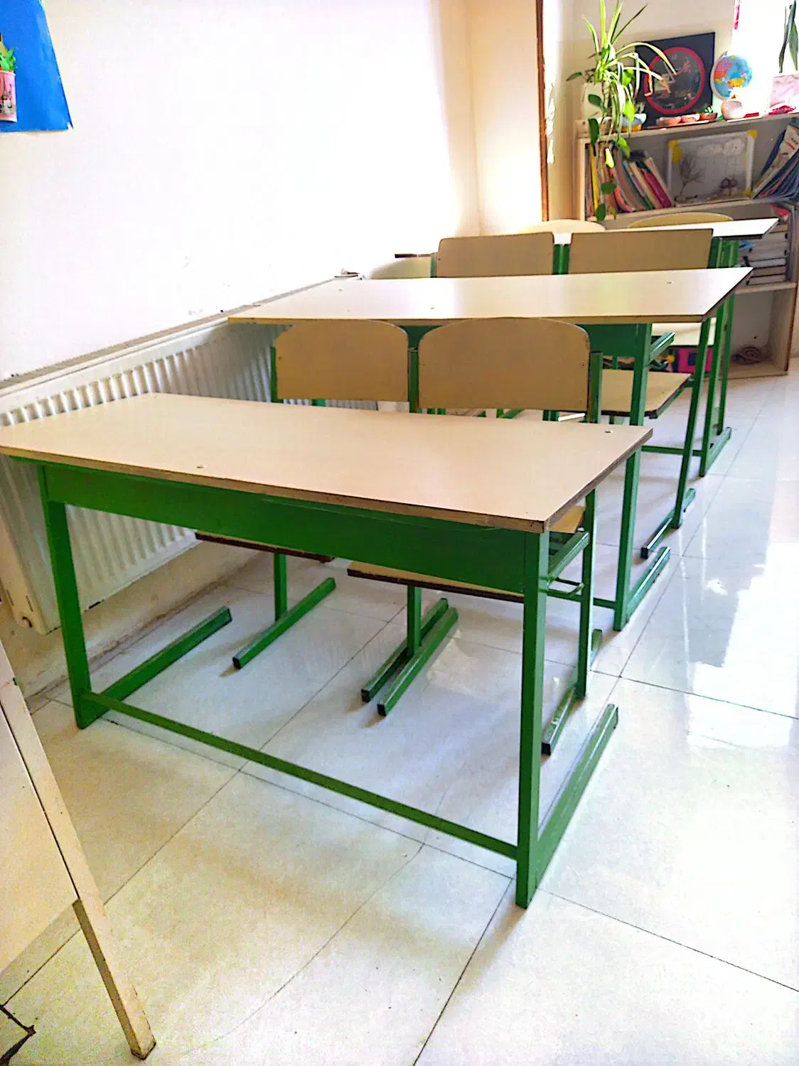 نیمکت ابتدایی دانش آموزی|صندلی و نیمکت|قدس, شهرقدس|دیوار