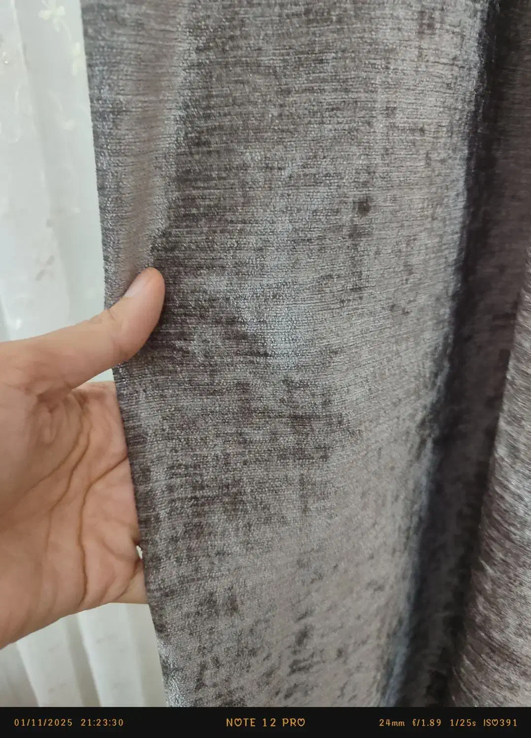 پرده تور با دستک مخمل|پرده، رانر، رومیزی|مشهد, کوثر|دیوار