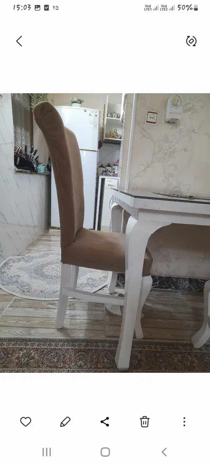 میز غذاخوری ۴ نفره|میز و صندلی غذاخوری|لنگرود, |دیوار