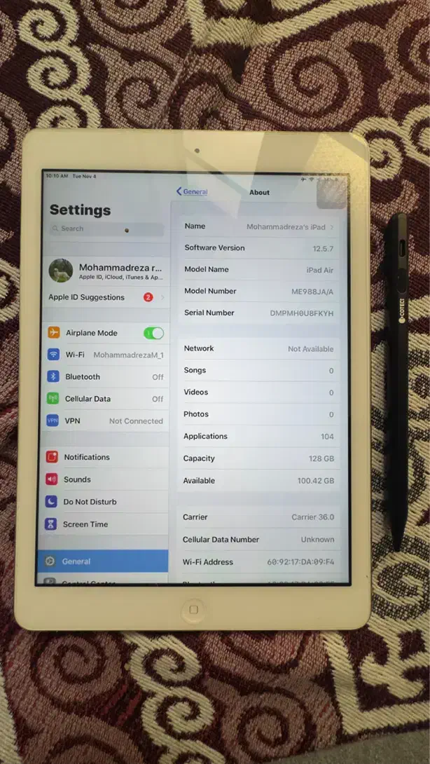 آیپد ایر ۱ - ipad air 1st - cellular +WiFi|تبلت|تهران, مطهری|دیوار