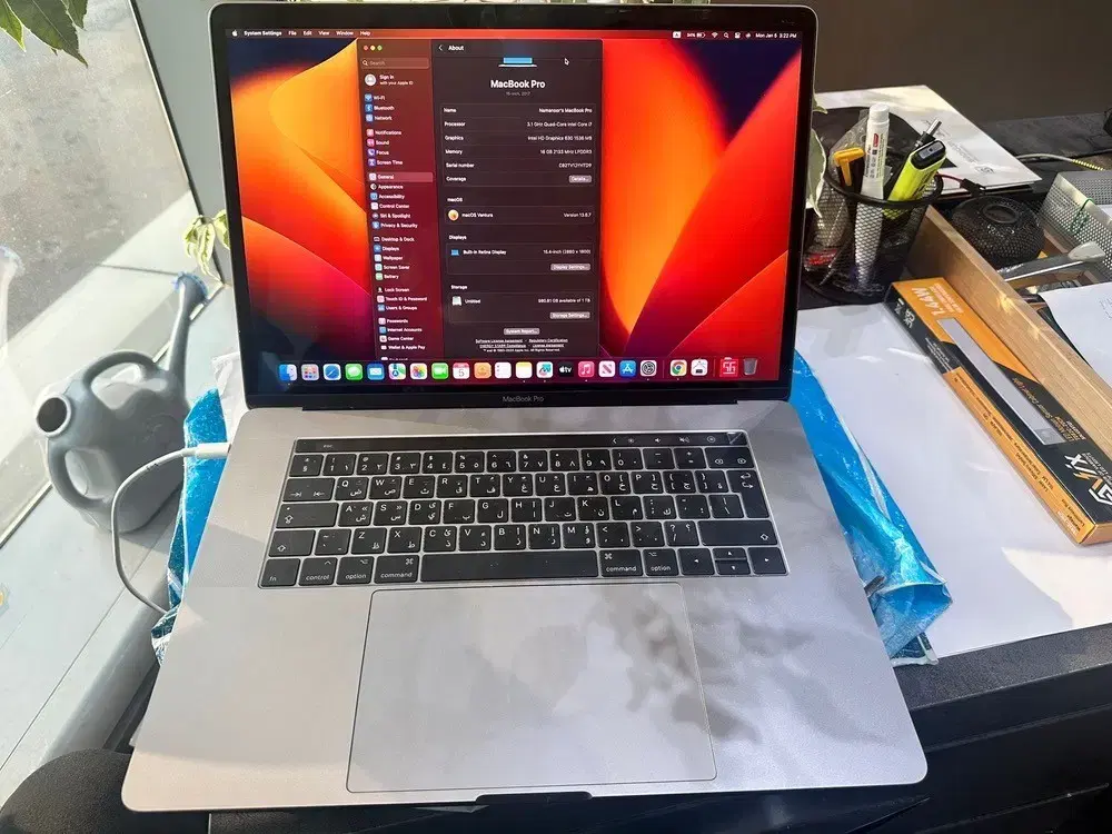 Macbook pro 2017-2019 1Tb RAM 16GB|رایانه همراه|تهران, آبشار تهران (دریاچه)|دیوار