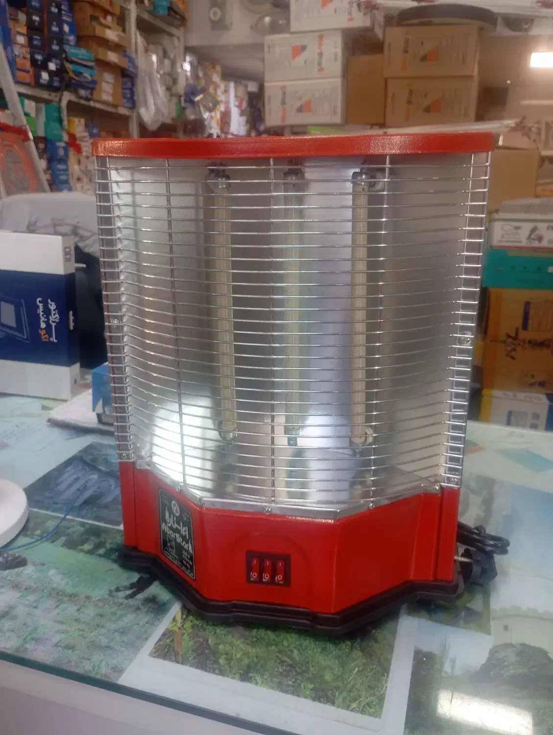 بخاری برقی کاملا نو هنوز روشن نکردیم|بخاری، هیتر، شومینه|ساری, |دیوار