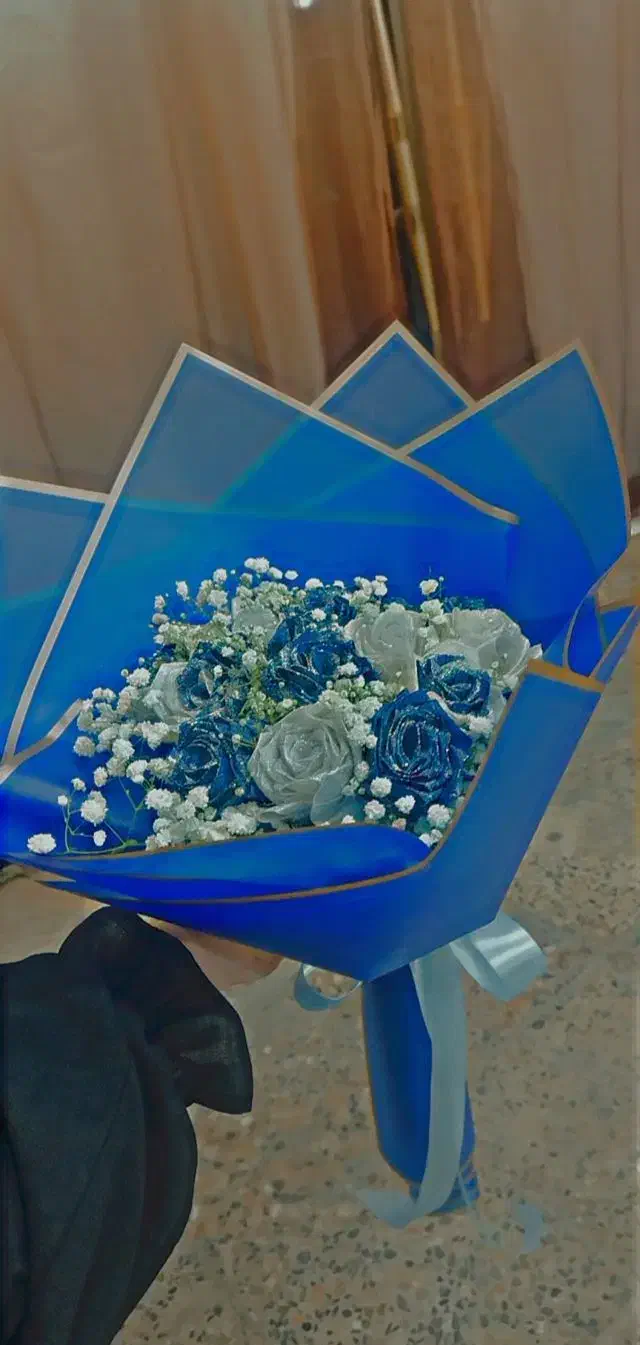 دسته گل ربانی .۲۳.۲۴ شاخه ای|گل مصنوعی|دوگنبدان, |دیوار