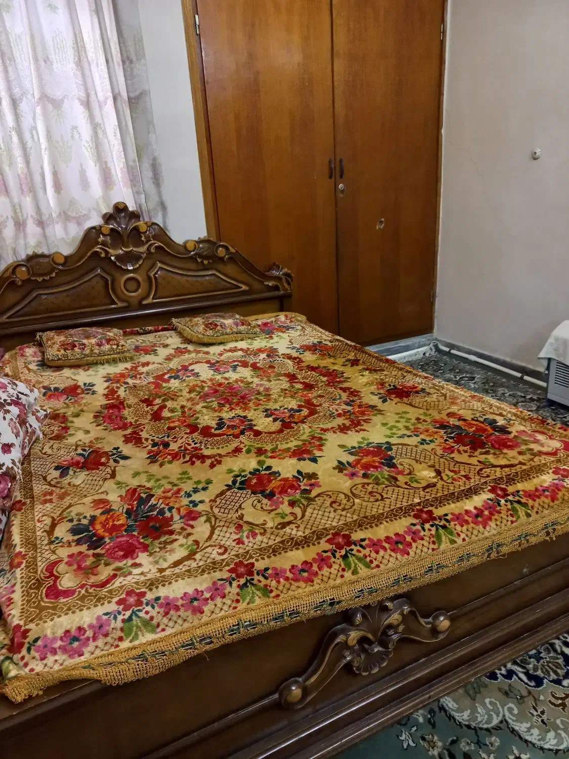 سرویس خواب تمام چوب|تخت و سرویس خواب|اهواز, سلطانمنش|دیوار