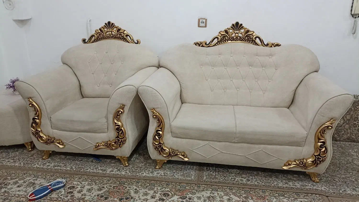 مبل تمیز7نفره  بدون شکستگی|مبلمان خانگی و میز عسلی|مریوان, |دیوار