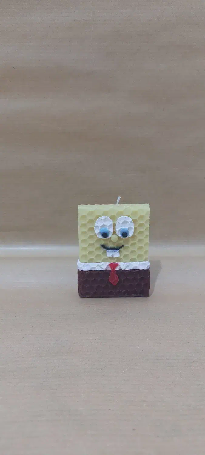 شمع باب اسفنجی با موم طبیعی|صنایع دستی و سایر لوازم تزئینی|فریدونشهر, |دیوار