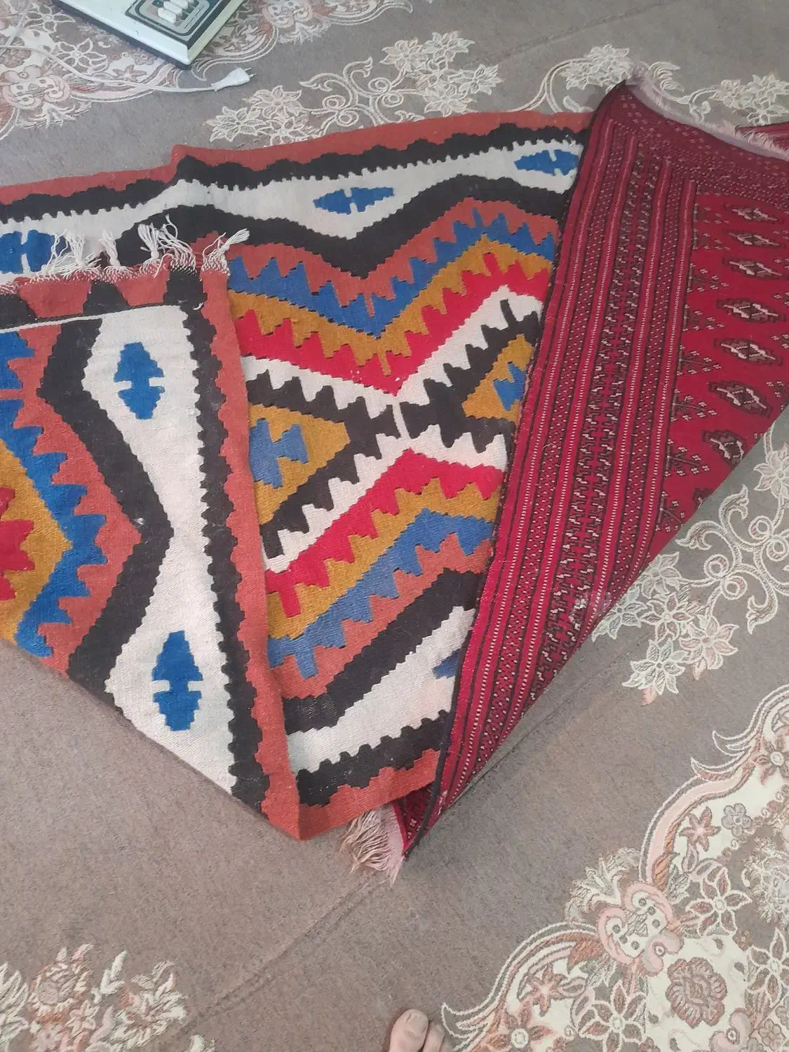 گلیم و قالیچه|گلیم، جاجیم، گبه|مشهد, طبرسی شمالی|دیوار