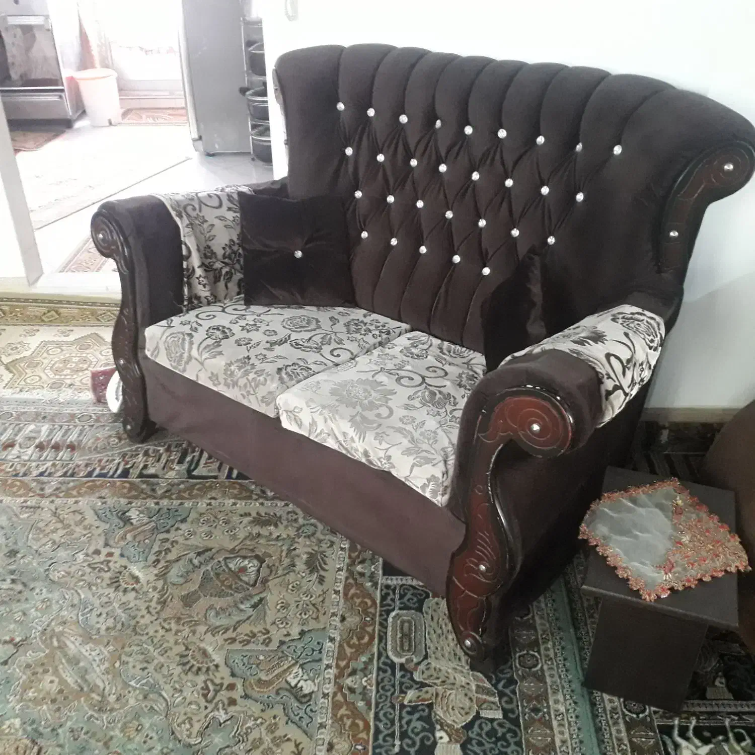 مبلمان ۷نفره بامیزعسلی|مبلمان خانگی و میز عسلی|گرگان, |دیوار