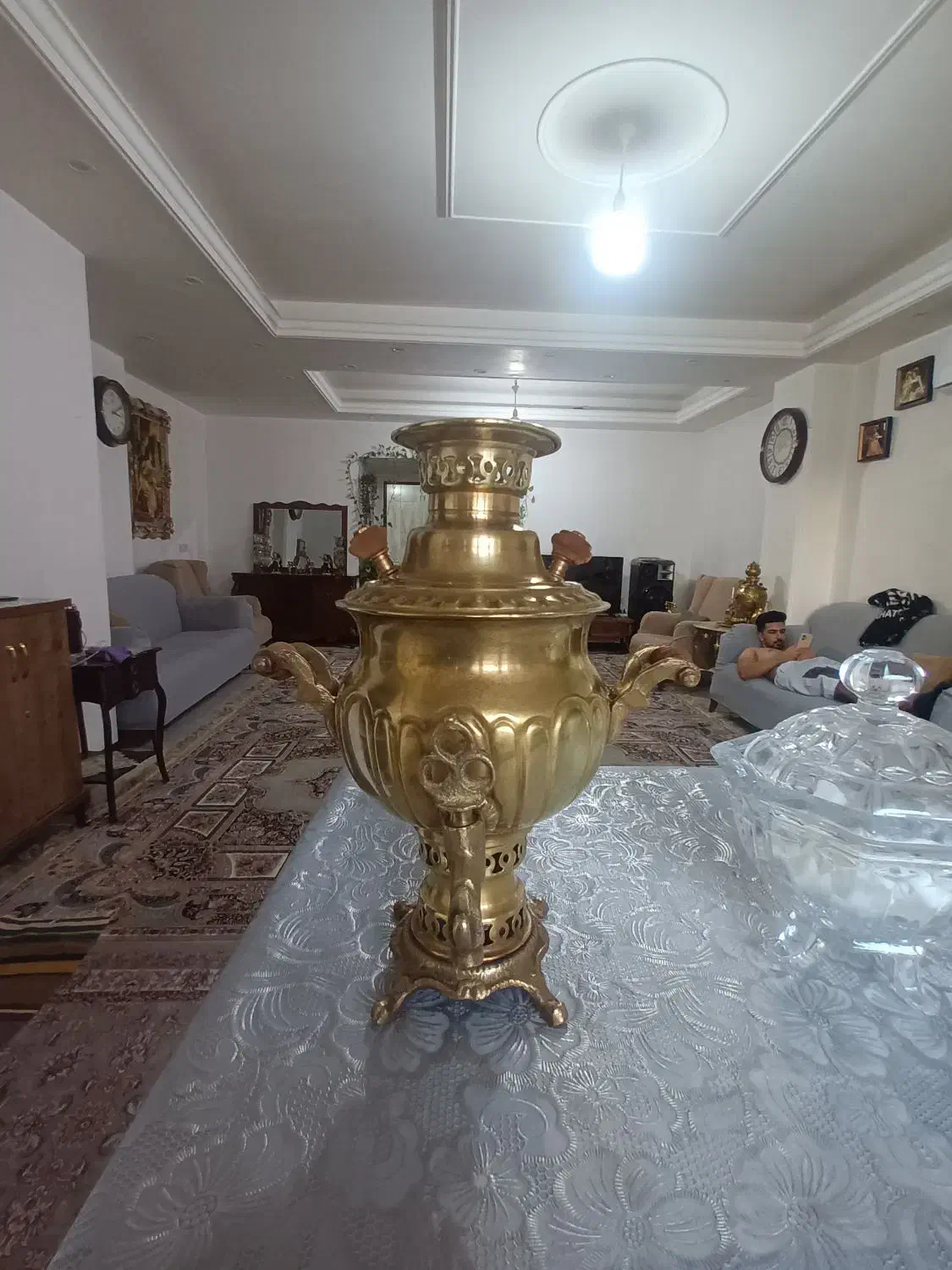 سماور برنجی|صنایع دستی و سایر لوازم تزئینی|بهارستان, |دیوار