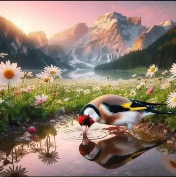 سهره.سهره قناری.قناری .گلبسر.|پرنده|اراک, |دیوار