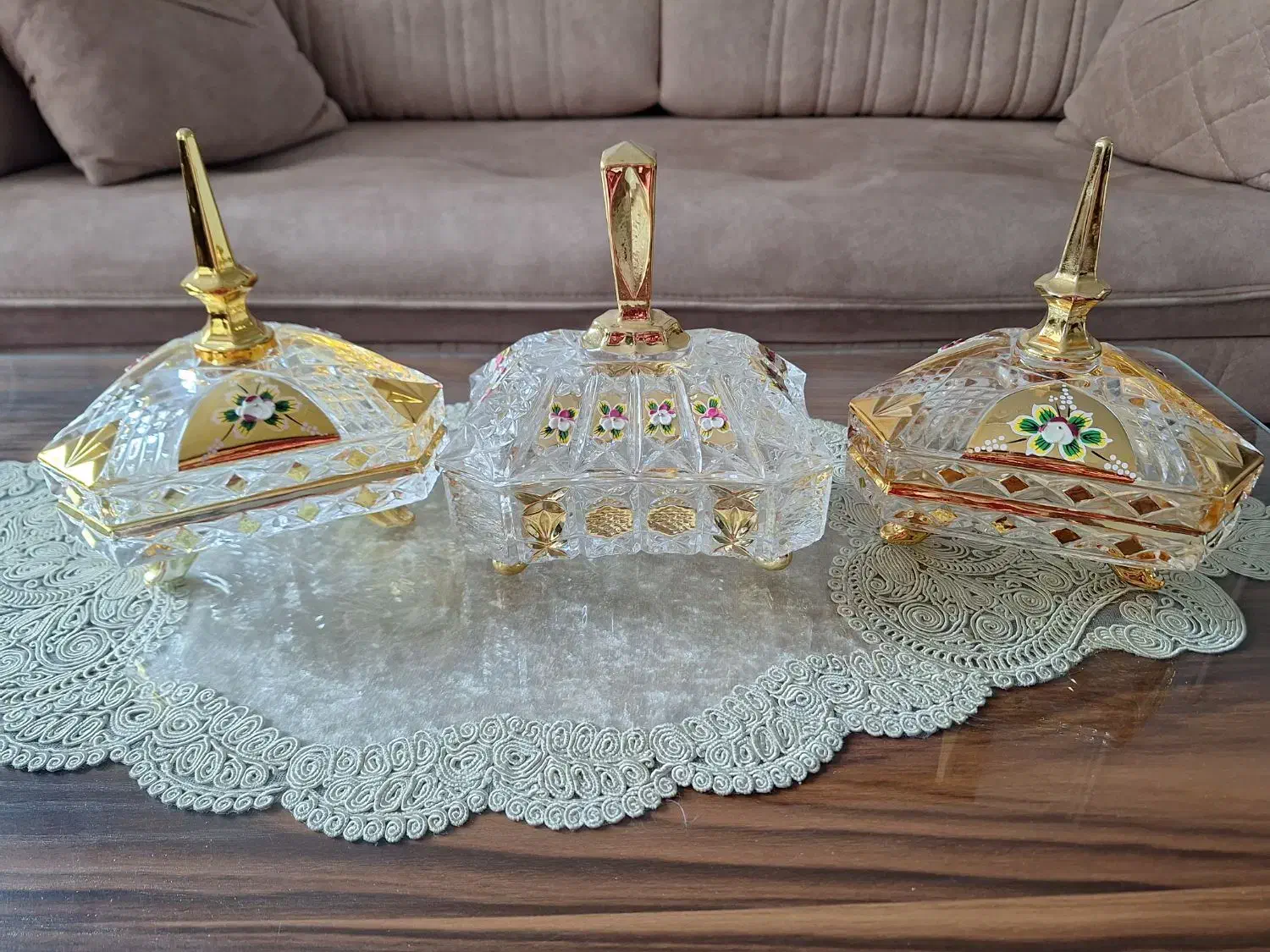 شکلات خوری/آجیل خوری طلاکوب|ظروف سرو و پذیرایی|اردبیل, |دیوار