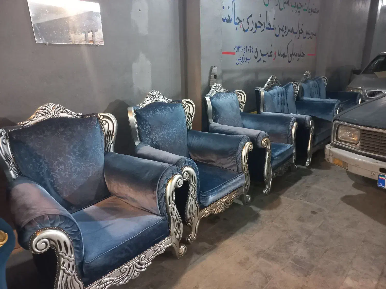 مبل دسته دو بسیارتمیزوخونگی|مبلمان خانگی و میز عسلی|خمینی‌شهر, |دیوار