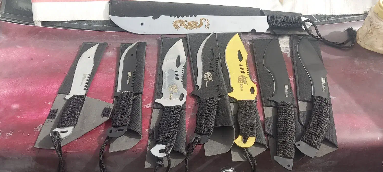 چاقو سر اشپز  و چاقو قصابی و چاقو جوجه زن|ظروف پخت‌وپز|ایلام, |دیوار