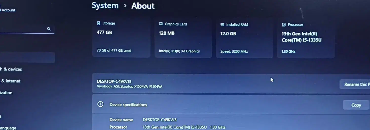 لپ تاپ ایسوس ASUS Vivobook درحد نو|رایانه همراه|چالوس, |دیوار