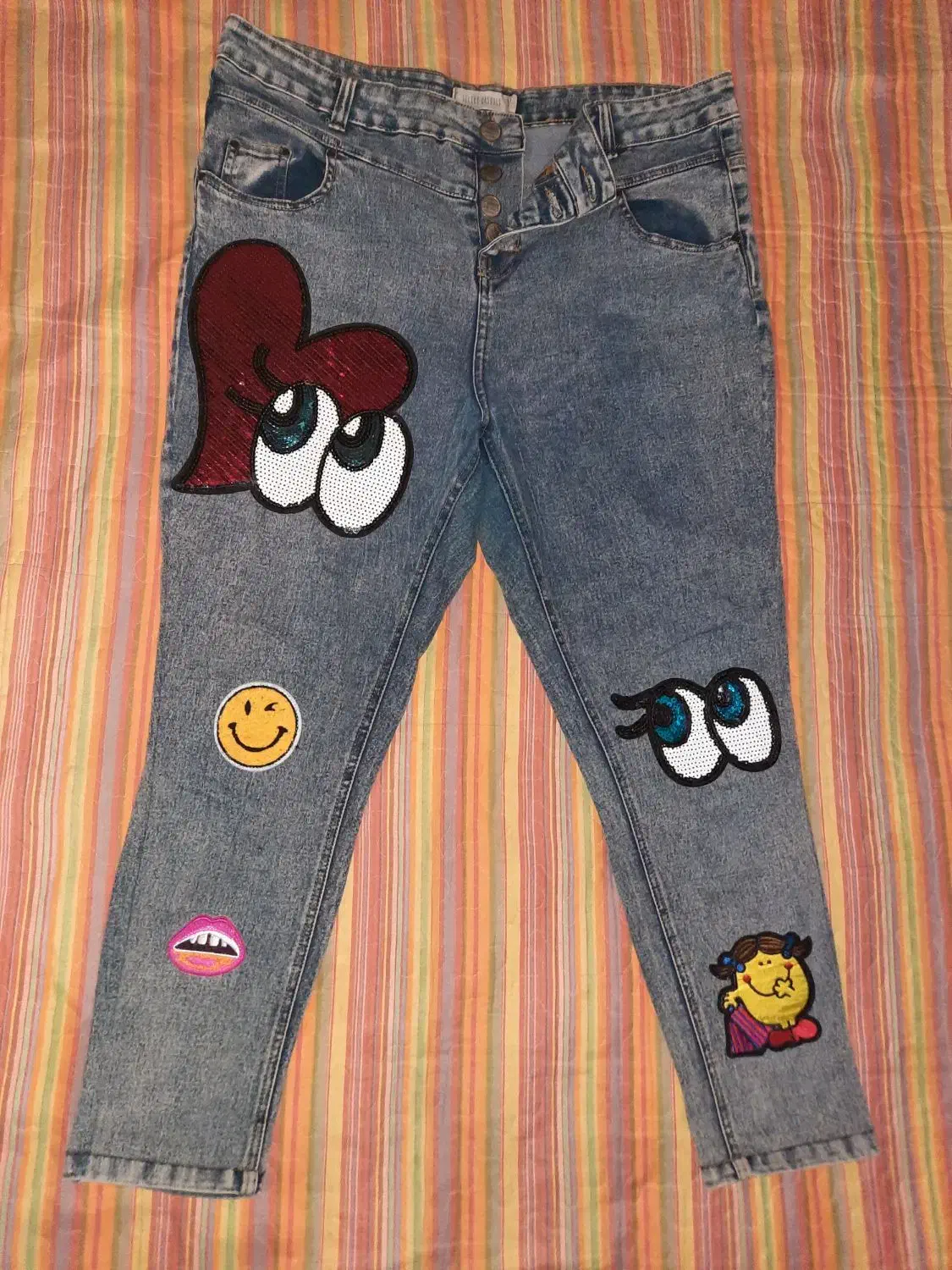 شلوار جین سایز۳۴ تا ۴۲ ومانتو سایز ۴۲|لباس|بابل, |دیوار