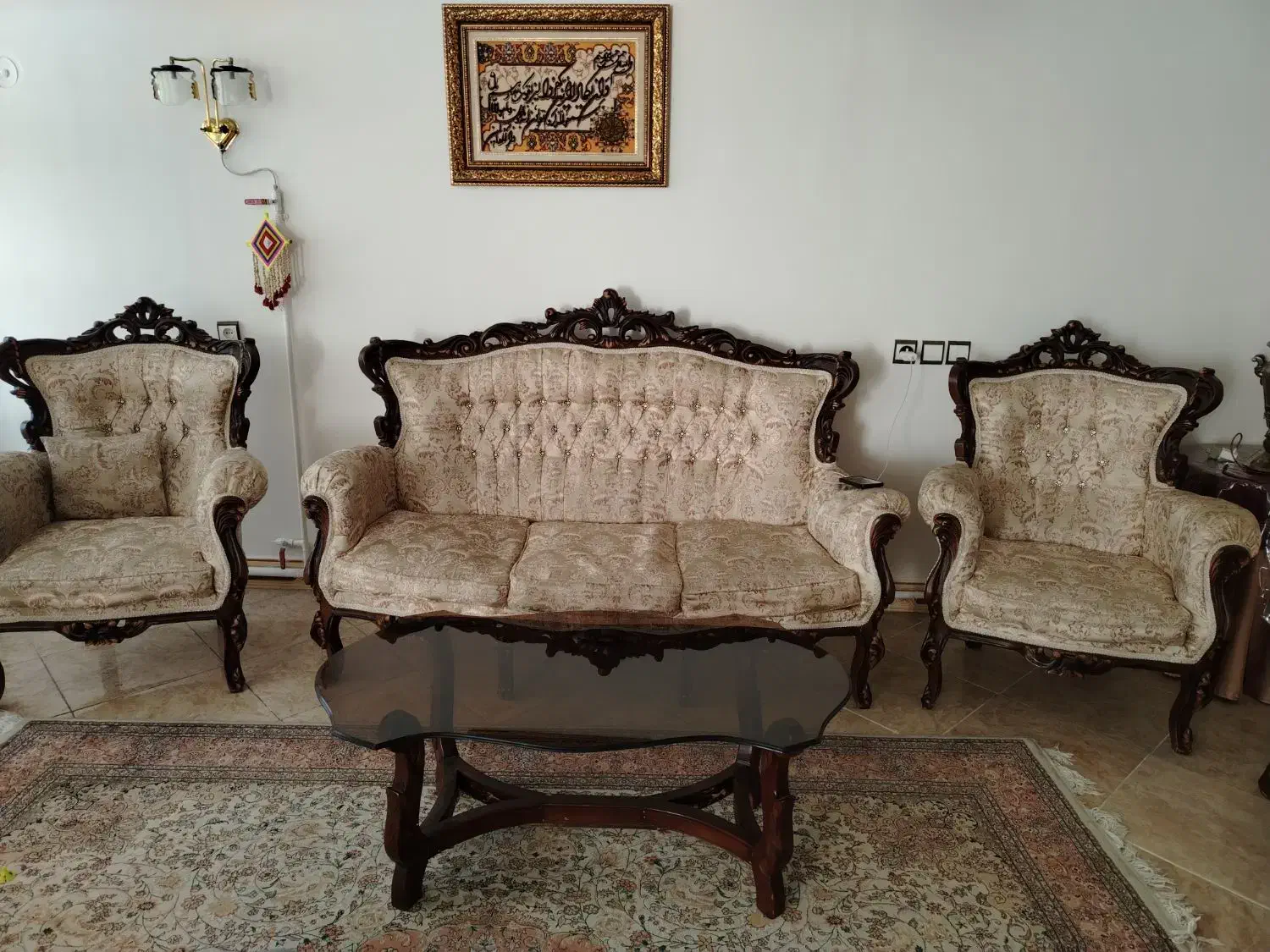 مبل ۹ نفر|مبلمان خانگی و میز عسلی|رودهن, |دیوار