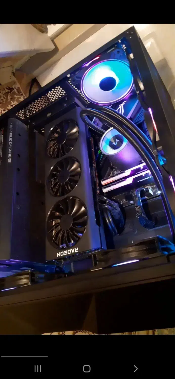 کیس کامپیوتر سیستم گیمینگ راگ کارت گرافیک 6900xt|رایانه رومیزی|کرمانشاه, |دیوار