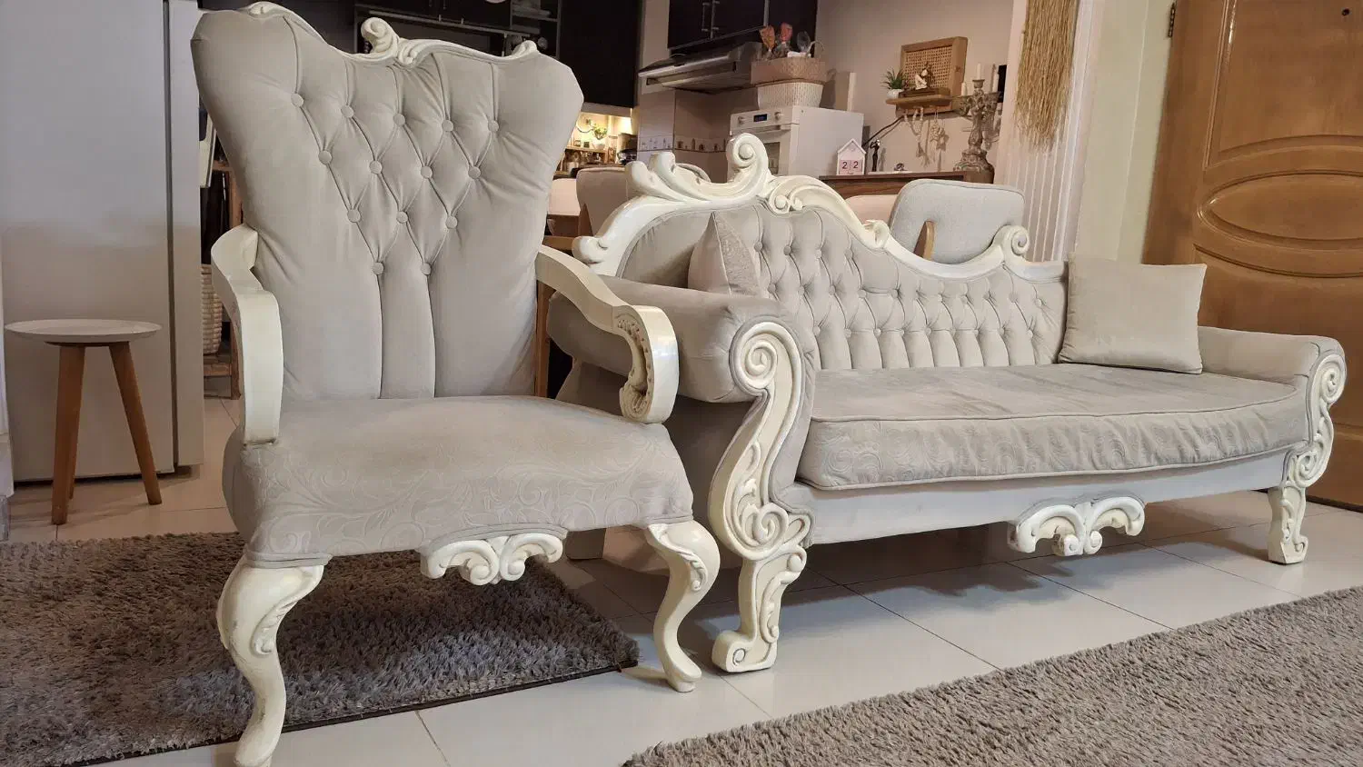 مبل هشت نفره پارچه ها نانو|مبلمان خانگی و میز عسلی|سنگر, |دیوار