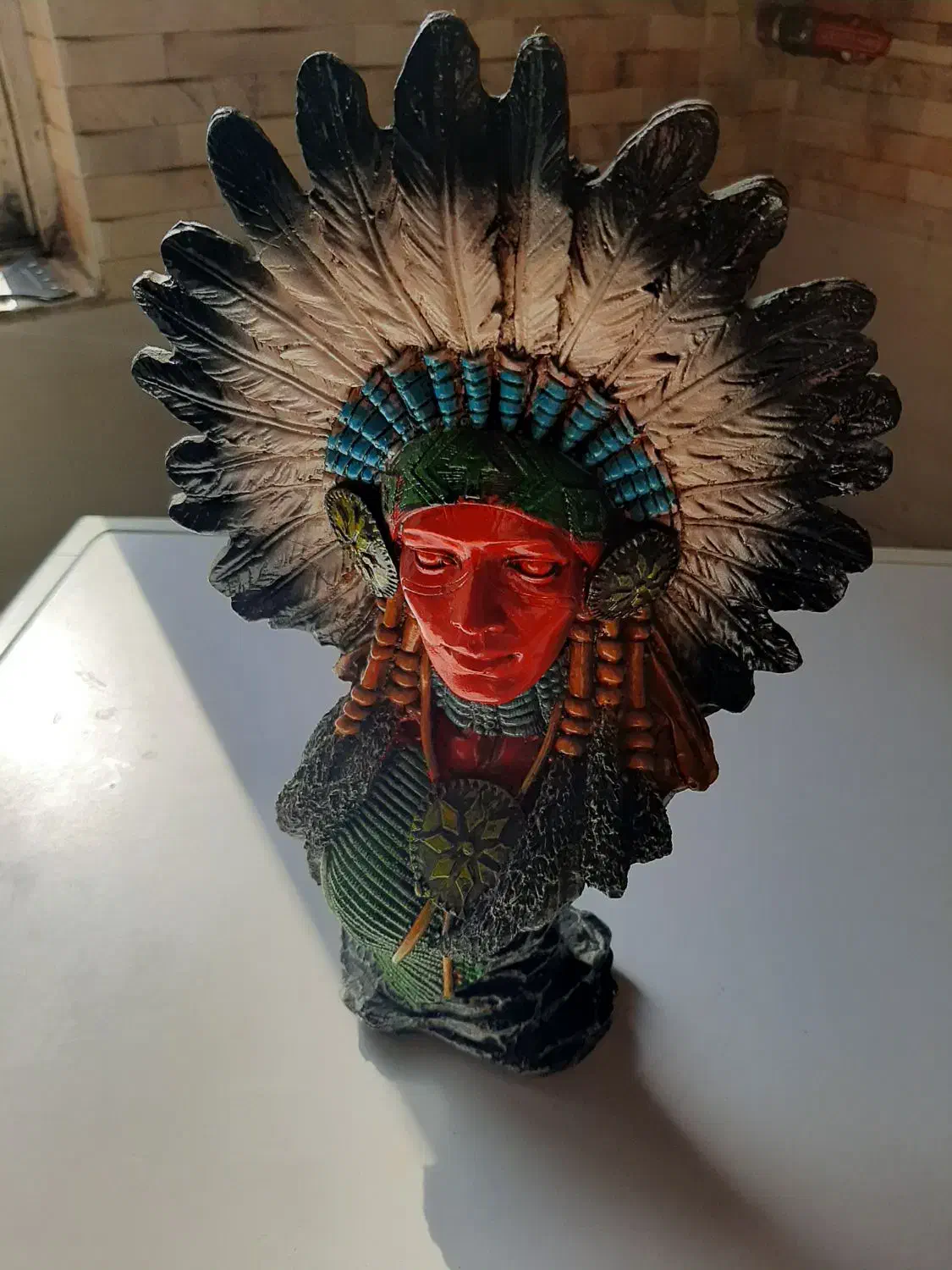 تندیس بانوی سرخپوست|مجسمه، تندیس، ماکت|رشت, منظریه|دیوار