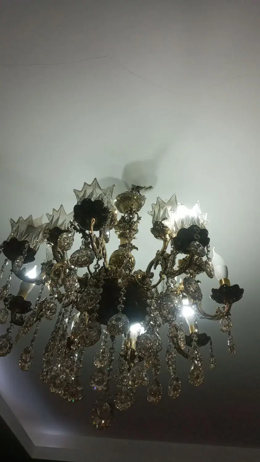 دو عدد لوستر|لوستر و چراغ آویز|گرمدره, |دیوار