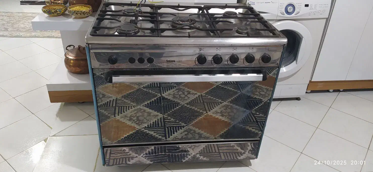 اجاق گاز فر دار تمام استیل سینجر مدل G3|اجاق گاز و لوازم برقی پختوپز|مشهد, شهرآرا|دیوار