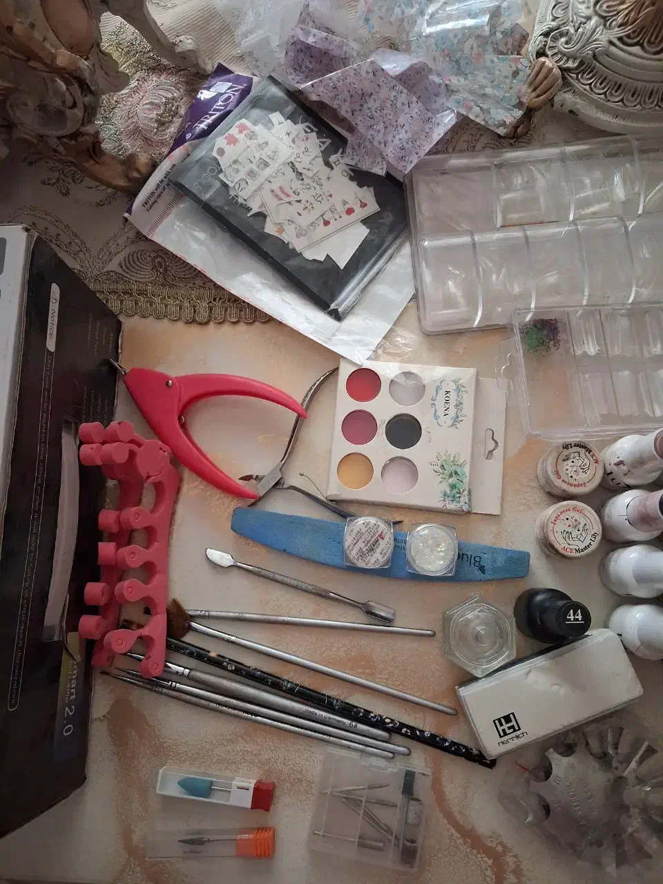 پک کامل دستگاه یووی وسایل کاشت ناخن درحدنو|آرایشی، بهداشتی، درمانی|تبریز, |دیوار