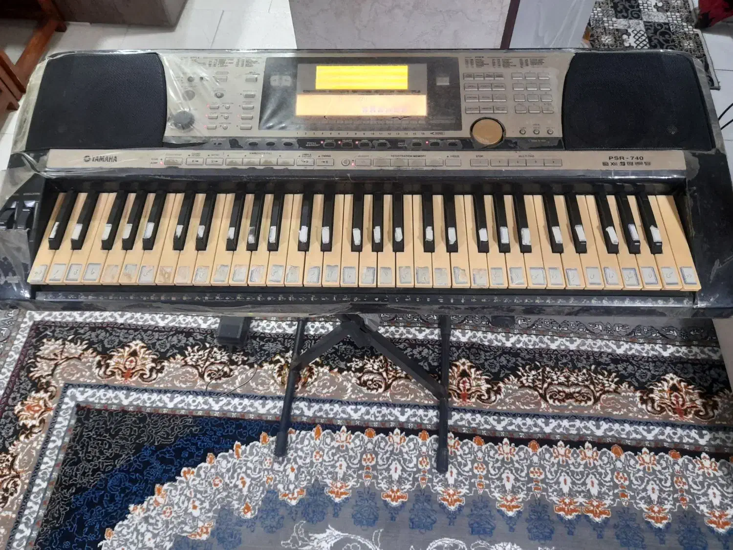 ارگ یاماها psr740|پیانو، کیبورد، آکاردئون|رشت, معلولین|دیوار