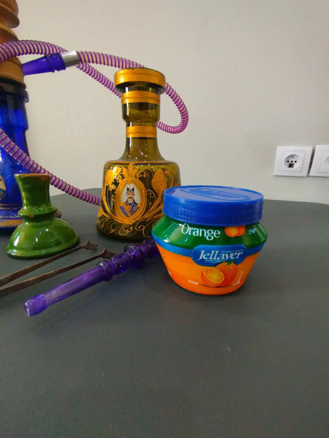 قلیان با لوازم اضافه + زغال سرخ کن برقی|کلکسیون و سرگرمی|پردیس, فاز ۸|دیوار