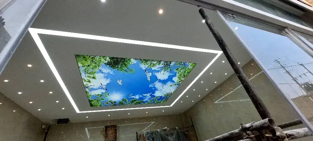 اصفهان دکور. اجرای سقف کشسان ولاین نوری و...|خدمات پیشه و مهارت|آستانه اشرفیه, |دیوار